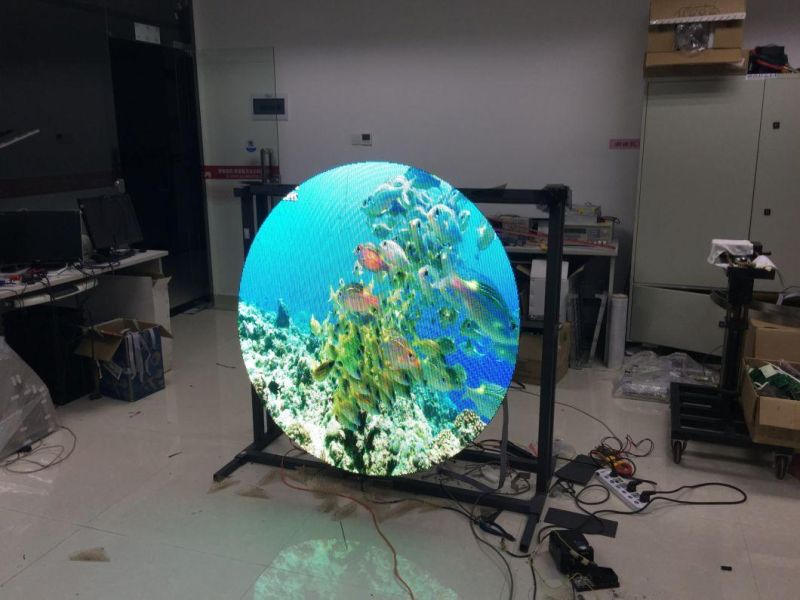 Shape Customized Irregular Round P2 P4 LED Video Display Screen Factory