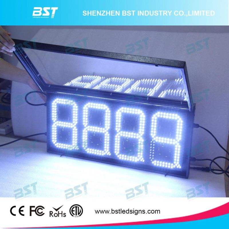 Outdoor Waterproof White Color Gas Price LED Sign (8888)