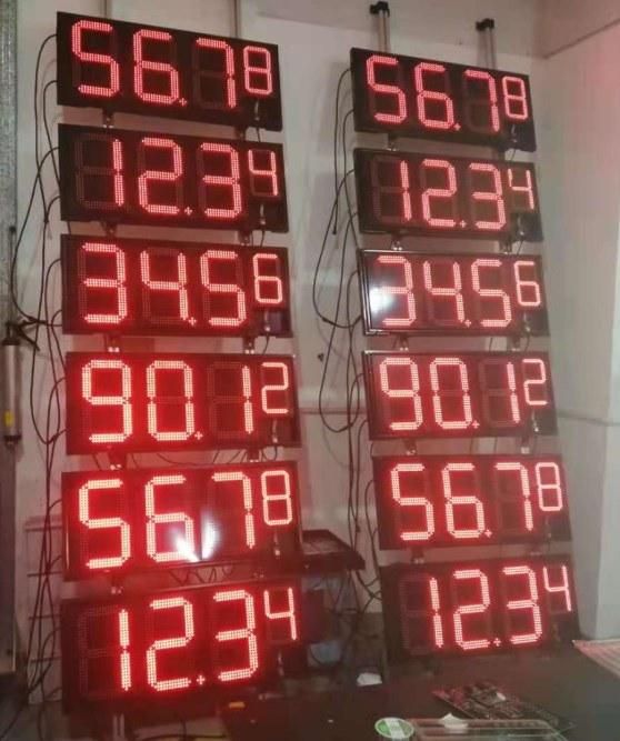 Europe Remote Control Outdoor Digital Petrol Gas Price LED Display