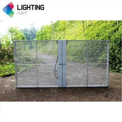 Transparent LED Display P3.91 P7.81 Indoor Glass LED Advertising Video Wall