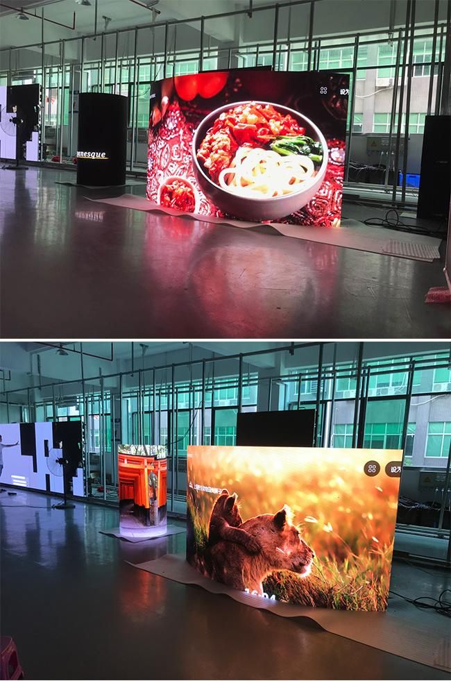 Indoor Flexible Flexional Special Shape LED Screen Module 240mm*120mm Cabinet 960*960mm Customized Shape LED Display Billboard