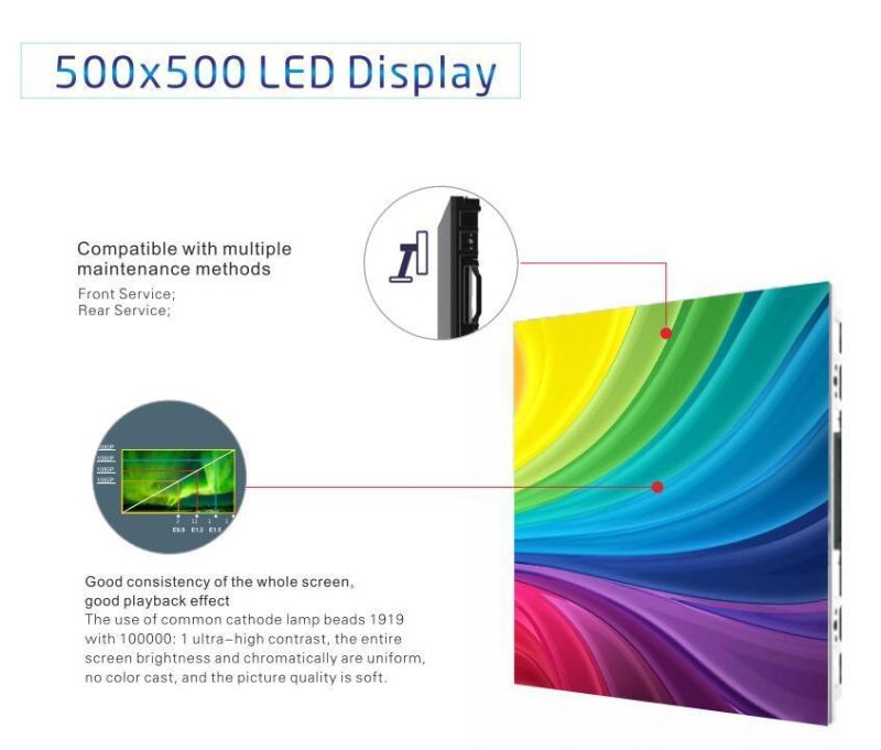 500X500 Adjustable Cabinet Outdoor Curve LED Screen P3.91 Cylinder LED Display