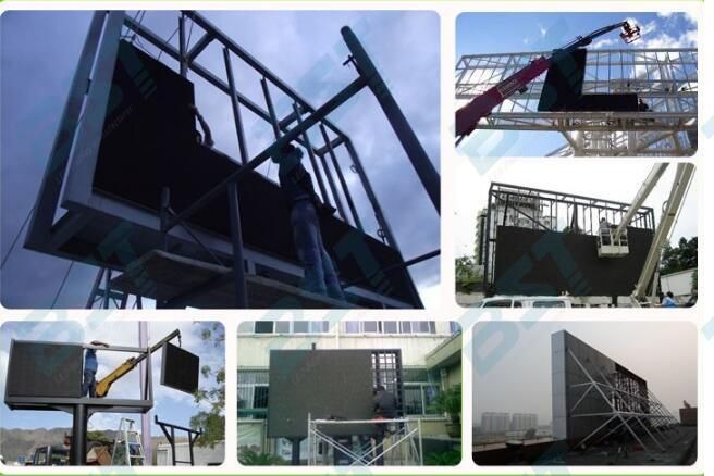 Outdoor Advertising LED Display Video Board P10 for Advertising, 6500 CD/M2