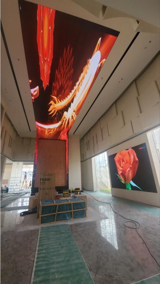 High Definition Full Color Ceiling Display Multi-Media Advertising LED Screen