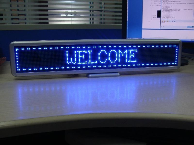 Ultra-Thin Apple Wind LED Table Screen Single Color Message Board