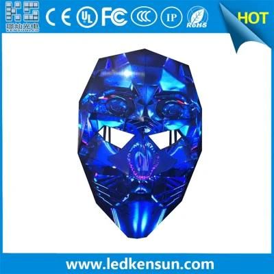 Special Shape Flexible P4 Indoor Face Shape LED Display