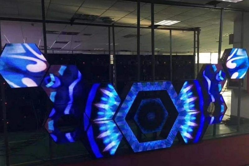 Honeycomb DJ Booth P5 Indoor LED Display Screen for Nightclub