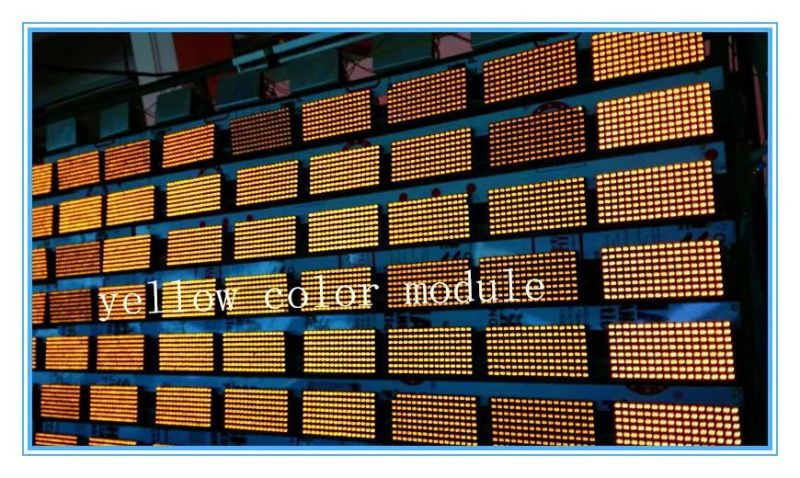 Semi-Outdoor Yellow-Color LED Module Display