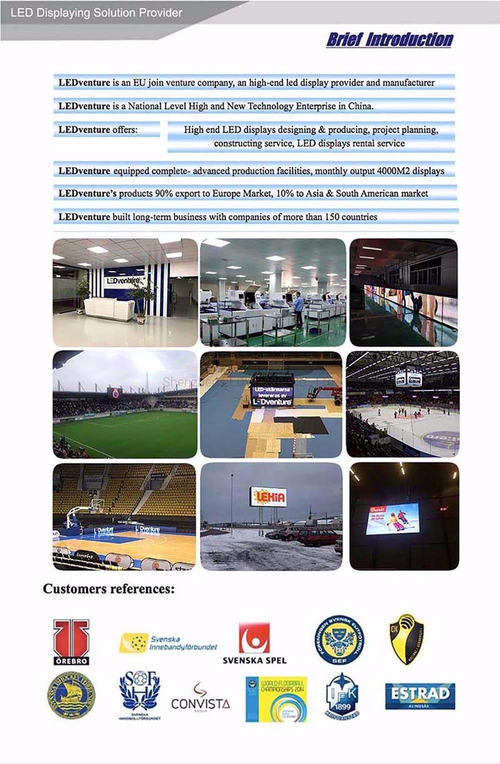 2022 Full Color P6 P7.62 P10 Indoor LED Stadium Displays for Basketball Sport Perimeter Advertising