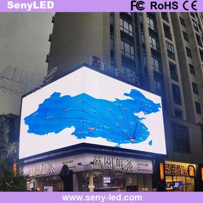 Straight Corner Electronic TV Panels Outdoor LED Advertising Display Board Factory (P8)