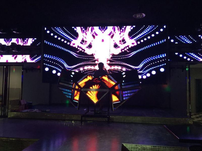 Club DJ Booth 3D Video LED DJ Display Mask Irregular Screen