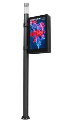 P4 Double Sided Lamp Post LED Screen Display for Advertising