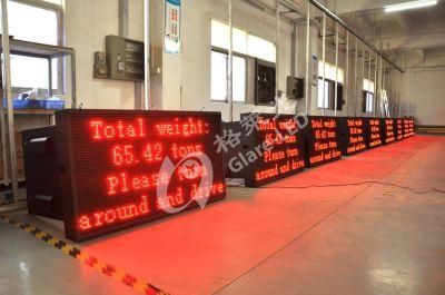 Overheight Vehicle Detection LED Signs P25 Dual-Color Sign Glare-LED