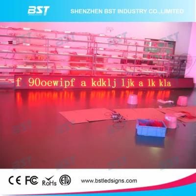 P7.62 Red Color Indoor LED Moving Message Display