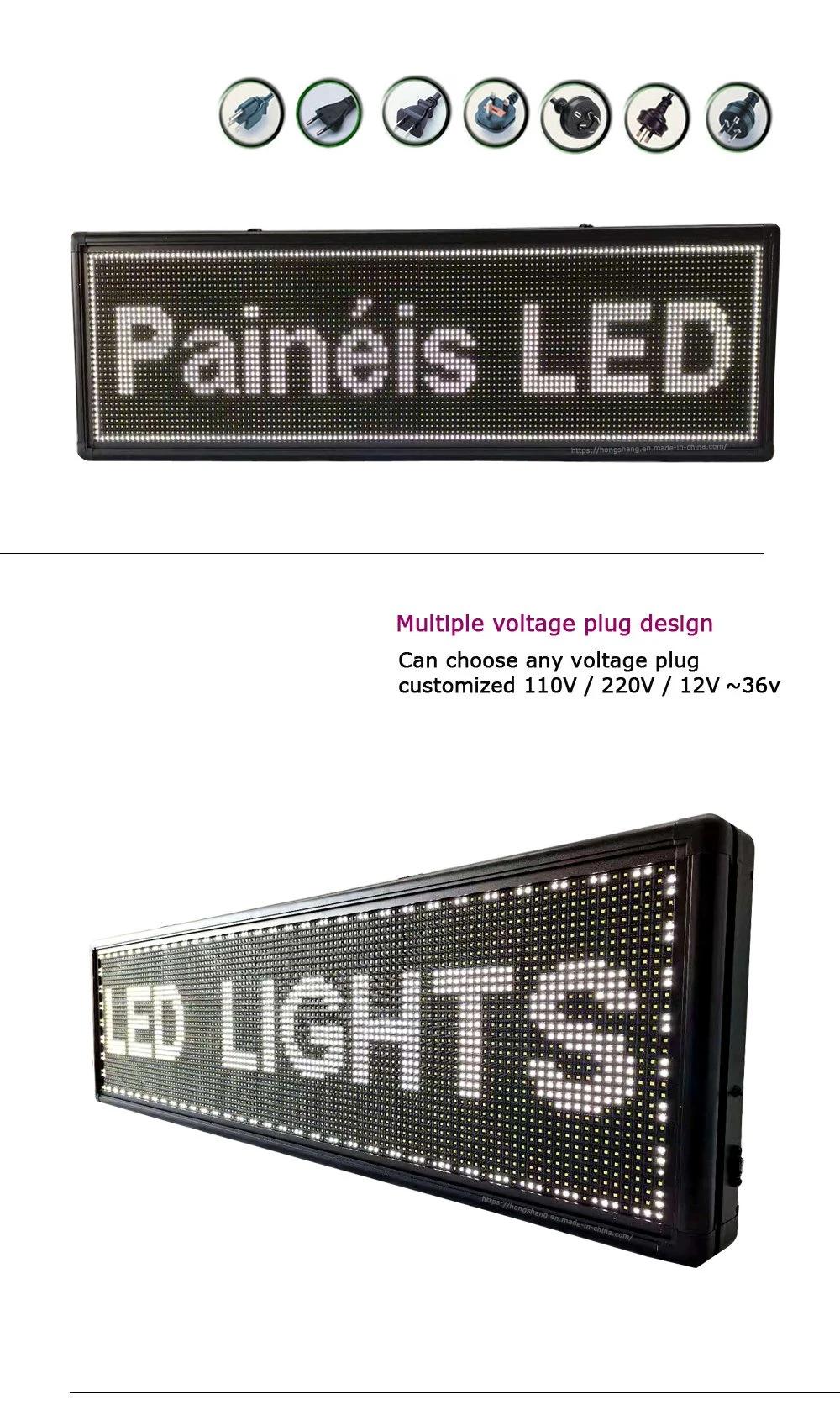 P10 White Outdoor Wall Waterproof Text Display LED Advertising Display