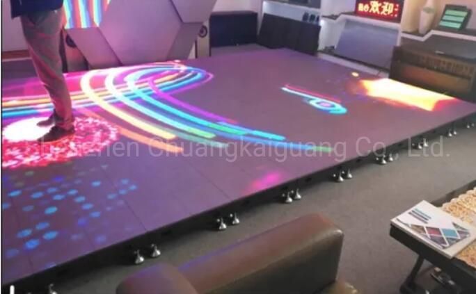 Top Quality P3.91 P5.2 P6.25 Indoor Outdoor Rental Interactive LED Dance Floor for Games /Advertising