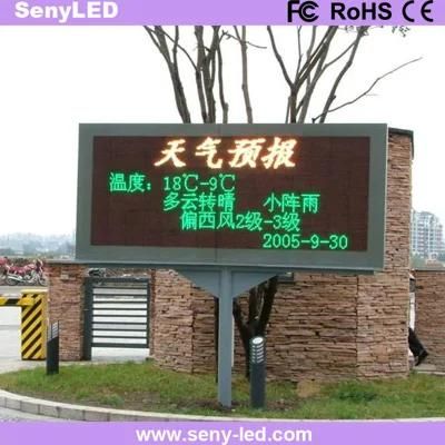 Single-Columned Electronic Sign Board P6 Outdoor LED Video Display Screen Factory