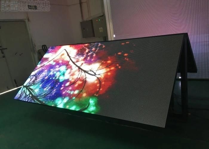 1.28mx1.28m Outdoor P5.93mm Doule Side LED Display Front Service