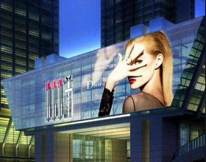 Commercial Advertising Video P10 Outdoor Transparent Video Wall LED Display