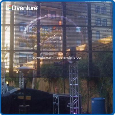 Indoor White Cabinet Full Color Transparent LED Advertising Board