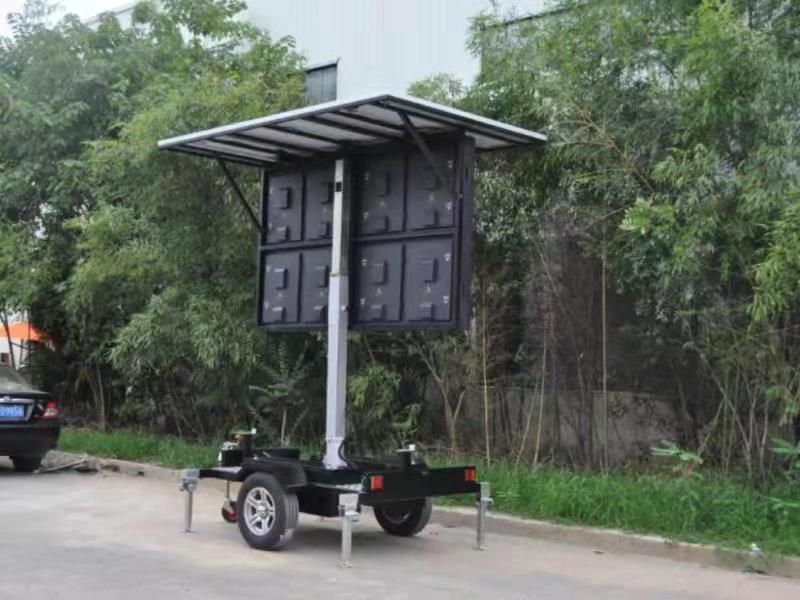 P5 Outdoor Video Advertising LED Screen Trailer with Solar Panels