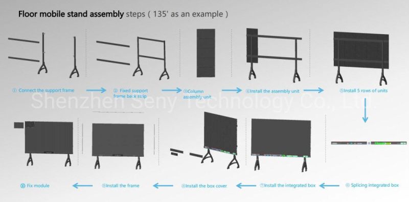 135 Inch Multifunctional All-in-One HD Smart LED Display for Home Cinema (1920*1080P)