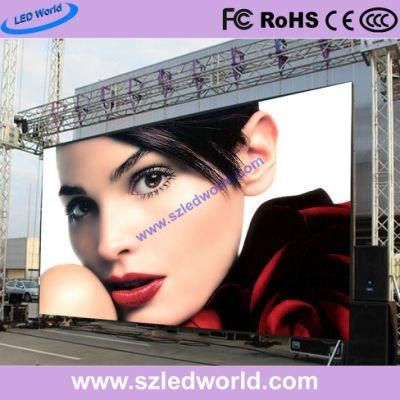 P3.91 Indoor / Outdoor LED Video Wall Display Screen Stage Background