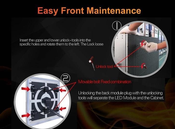 Energy-Saving Waterproof Aluminum Cbainet P6.67 Outdoor LED Display