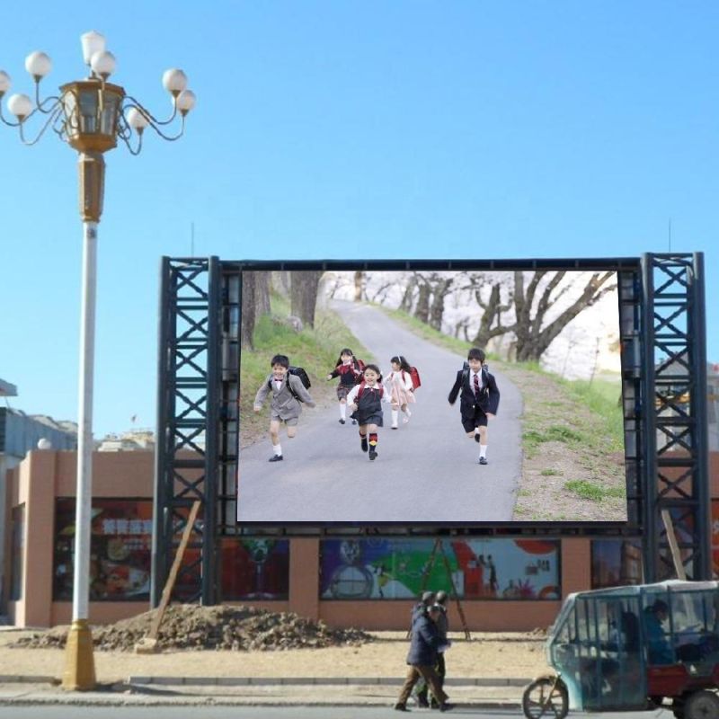 P10 SMD3535 Outdoor Rental Fixed Full Color 6X3FT 6X12FT Advertising LED Display Screen