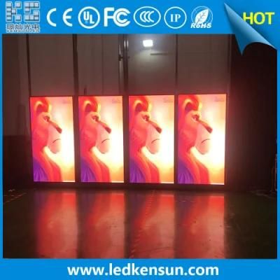 Retail Commercial Video Advertising LED Screen 1m*2m P2.5 Indoor High Brightness Window Retail Shop 3D Advertising LED Screen