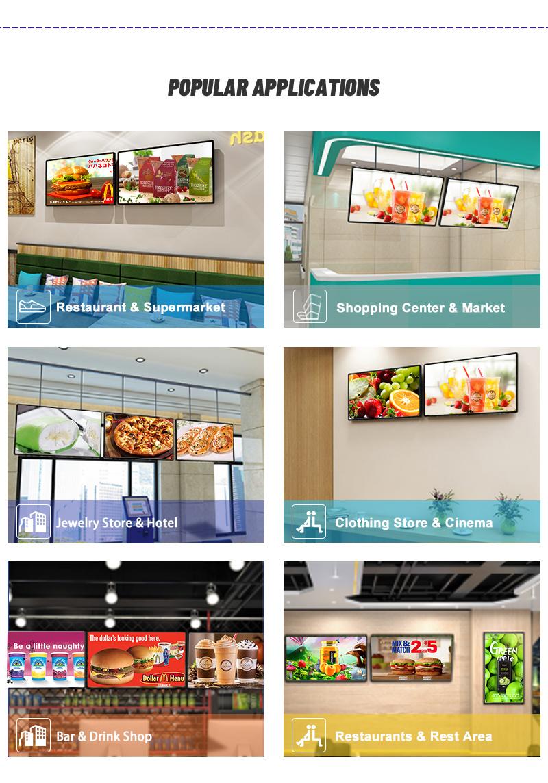 42, 43, 49, 50, 55, 65, 75, 85inch LCD Touch Screen Advertising Display Wall-Mounted, Touchscreen Information Board