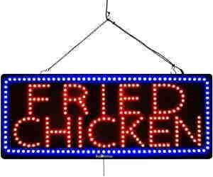 Red Blue LED Beads 19inch*11inch Recargas LED Window Sign