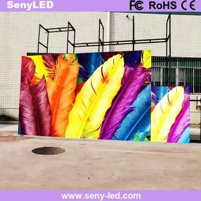 Simple Installation Electronic Display P3.91mm Full Color Outdoor LED Rental Screen Factory