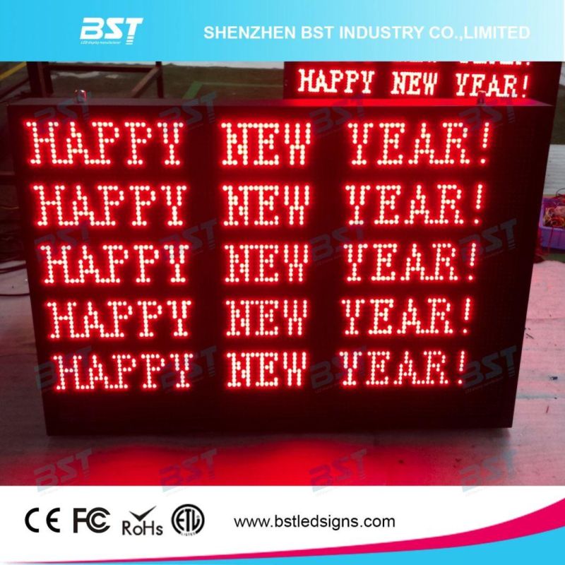 P10 Red Color Outdoor Scrolling LED Text Message Display Sign