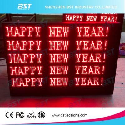 P10 Red Color Outdoor Scrolling LED Text Message Display Sign