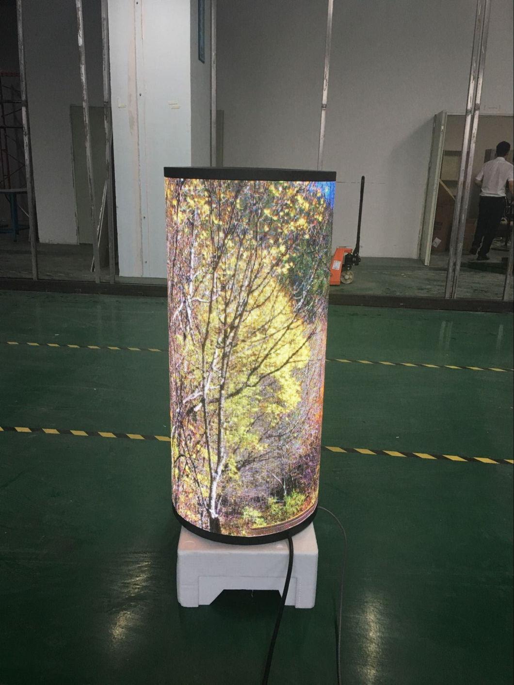 LED Sign Cylinder P3 Pixel Pitch Indoor Soft Module LED Round Displays