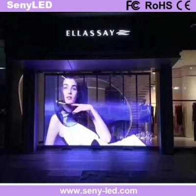 Glass Wall Screen Video Advertising Module LED Transparent Display Factory