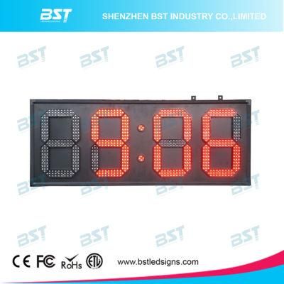 Indoor or Semi-Outdoor Red Digital LED Clock Sign