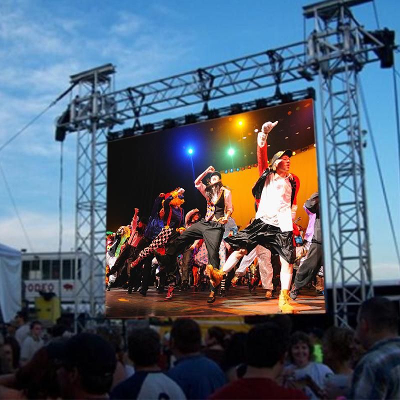 P3.91 Outdoor Rental LED Video Screen Wall for Stage Events 500mmx1000mm