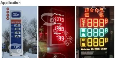 Wireless Communication Outdoor Waterproof LED Digital Gas Station Price Display Screen