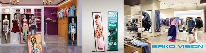 Indoor LED Poster Display Movable Advertising Screen WiFi/4G/USB for Wedding/Concert/Shopping Mall