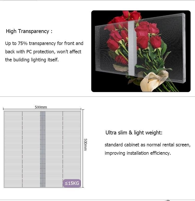 High Brightness Transparent LED Display