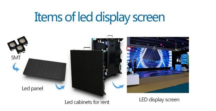 P3.91 Outdoor Full Color Rental Electronic SMD Waterproof Board Advertising LED Video Display