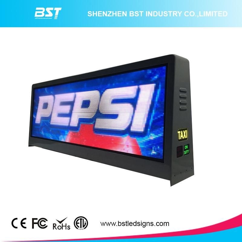 China Factory Supply P5 High Brightness Taxi Top LED Display Screen