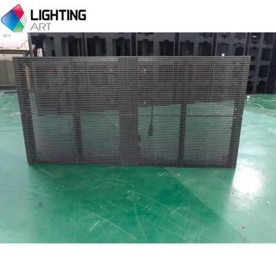 LED Advertising Screen Transparent P12.5-8.3 P15.6-31.2 P16.6 Outdoor Mesh LED Screen /Transparent LED Curtain Display