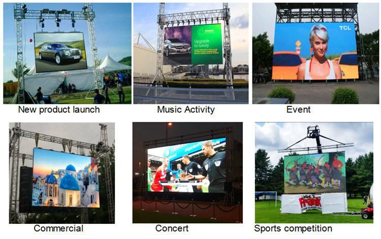 Indoor Outdoor P3.91/ P4.81 Nation Star Advertising Full Color 3840 Hz Rental LED Display Screen (500*500mm /500*1000mm size)