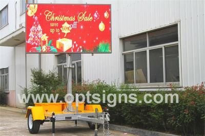 P8 P10 Full Matrix LED Display Mobile Advertising Trailer