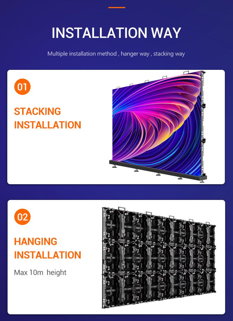 Indoor P3.91 Gstar-L LED Display Rental LED Display Screen Wall