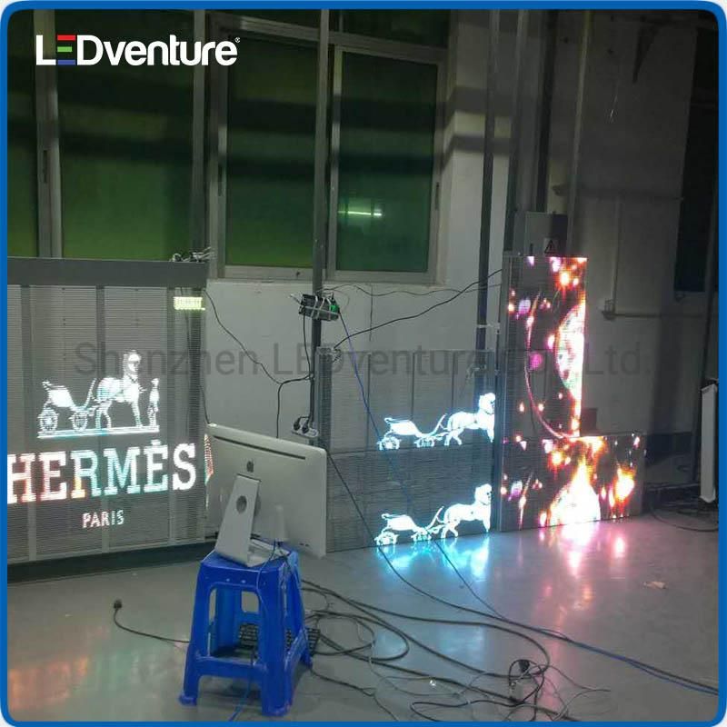 High Quality P7.81 Glass Building Transparent LED Display Billboard