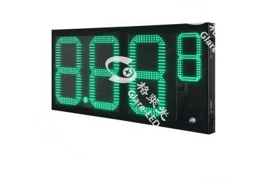 8.889 Green/Red LED Gas Station Price Signs for Petrol Station with Double Sign LED Gas Station Price Sign